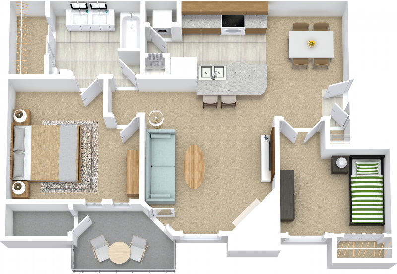 Stone Crossing Apartments, Huntsville Alabama The Deauville